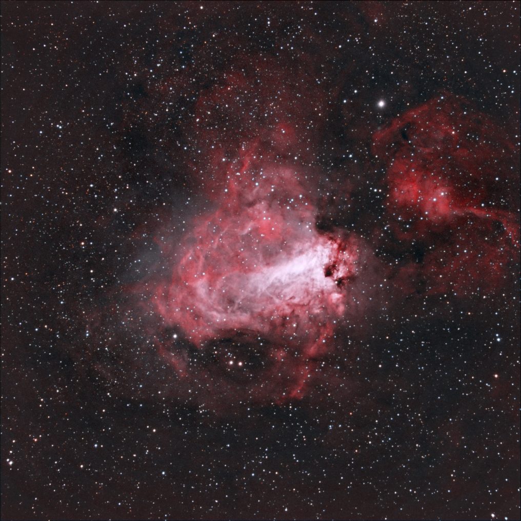 M 17 bi color RGB stars test