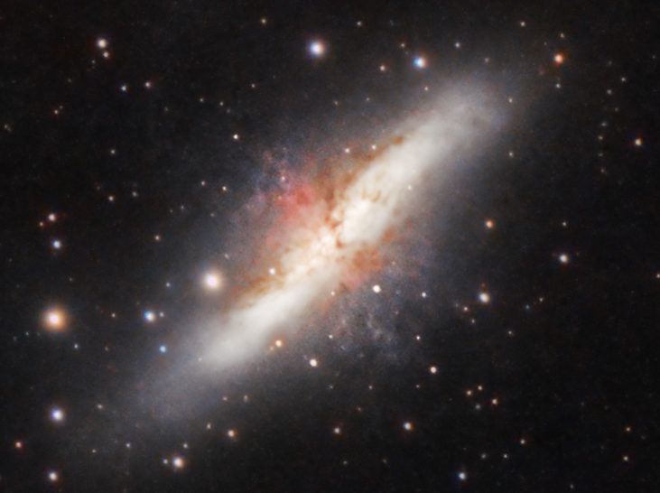 M81 82 final 1 - M82 Cigar galaxy detail
