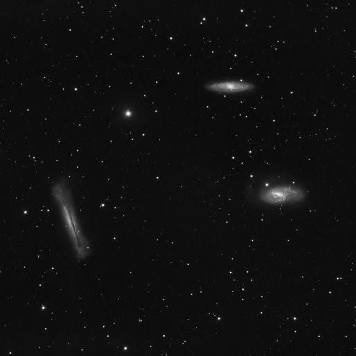 Leo galaxy triplet M65 M66 NGC3628