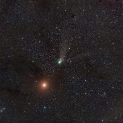 Kometa ZTF 200 mm 245x245 - EAGLE & SWAN NEBULAS REGION
