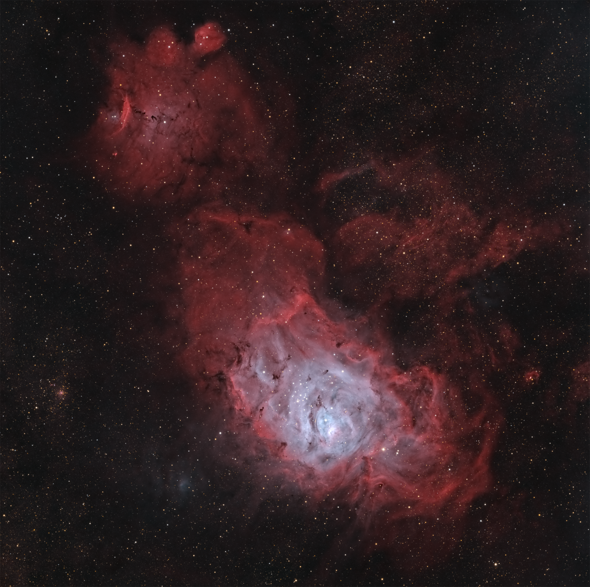 M 8 2 1200x1193 - M8 LAGOON NEBULA