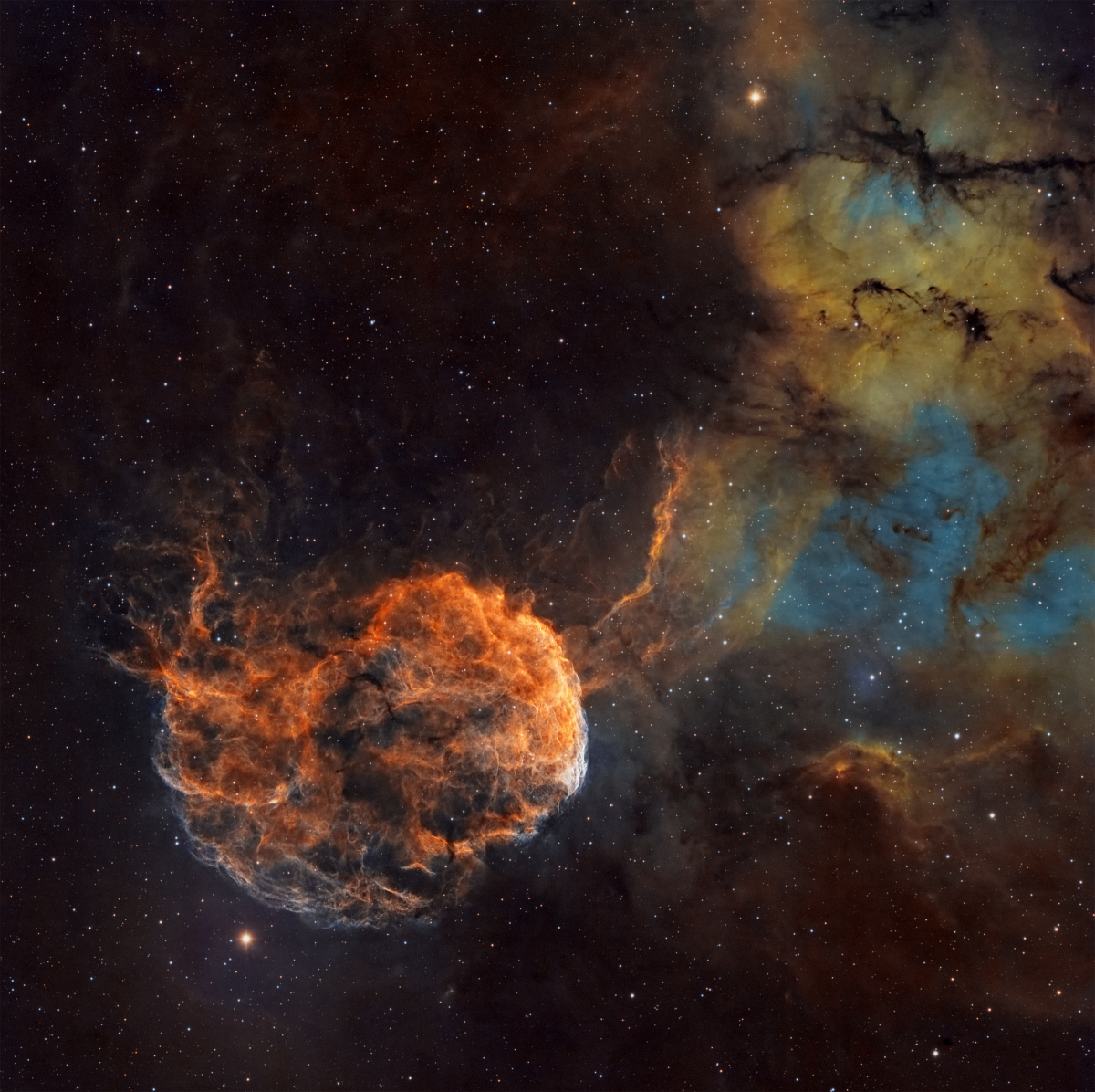 IC 443 1200x1196 - IC 443 Jellyfish nebula